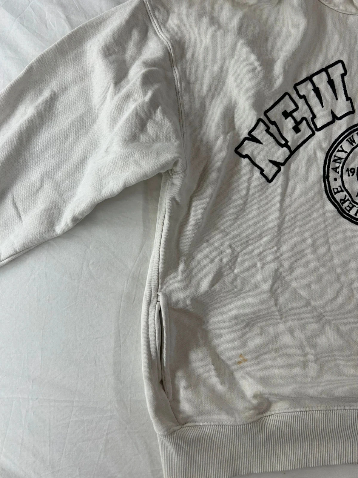 Sudadera con capucha blanca con estampado de Nueva York Zara – photo 6